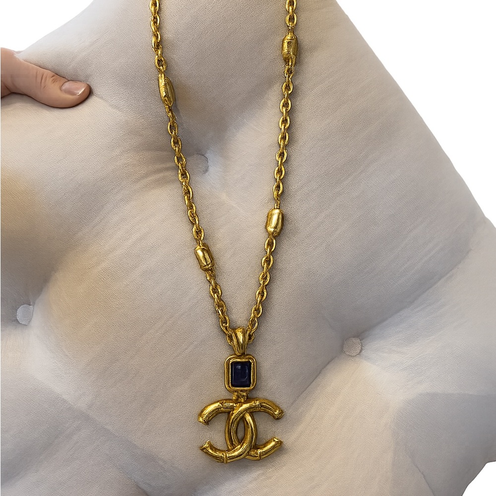 Chanel Blue Gripox Necklace